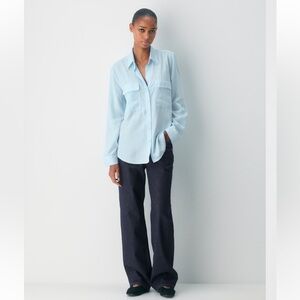Aritzia Babaton Utility Shirt in Gd Skyline Blue